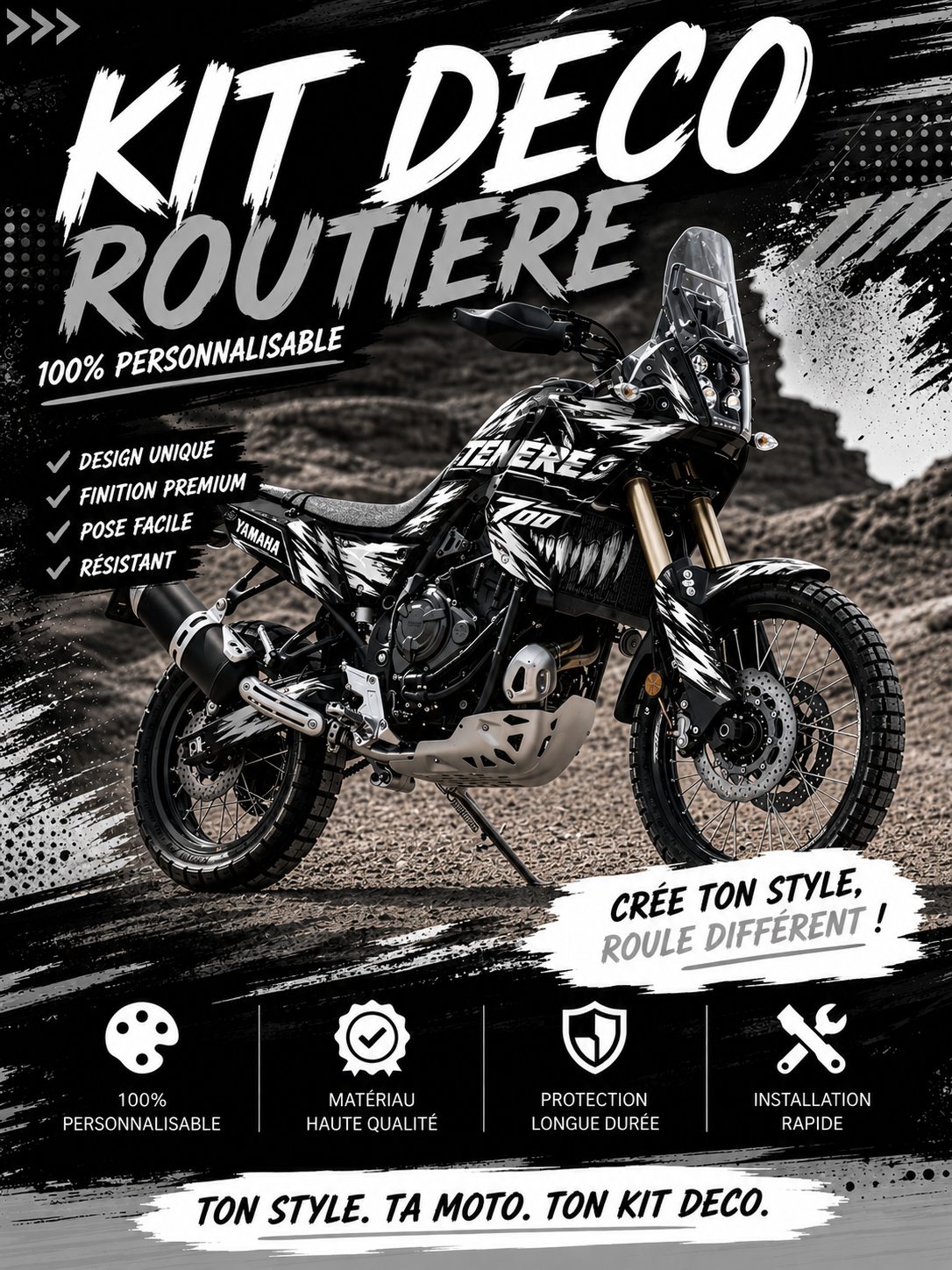 KIT DECO ROUTIERE 100% Perso
