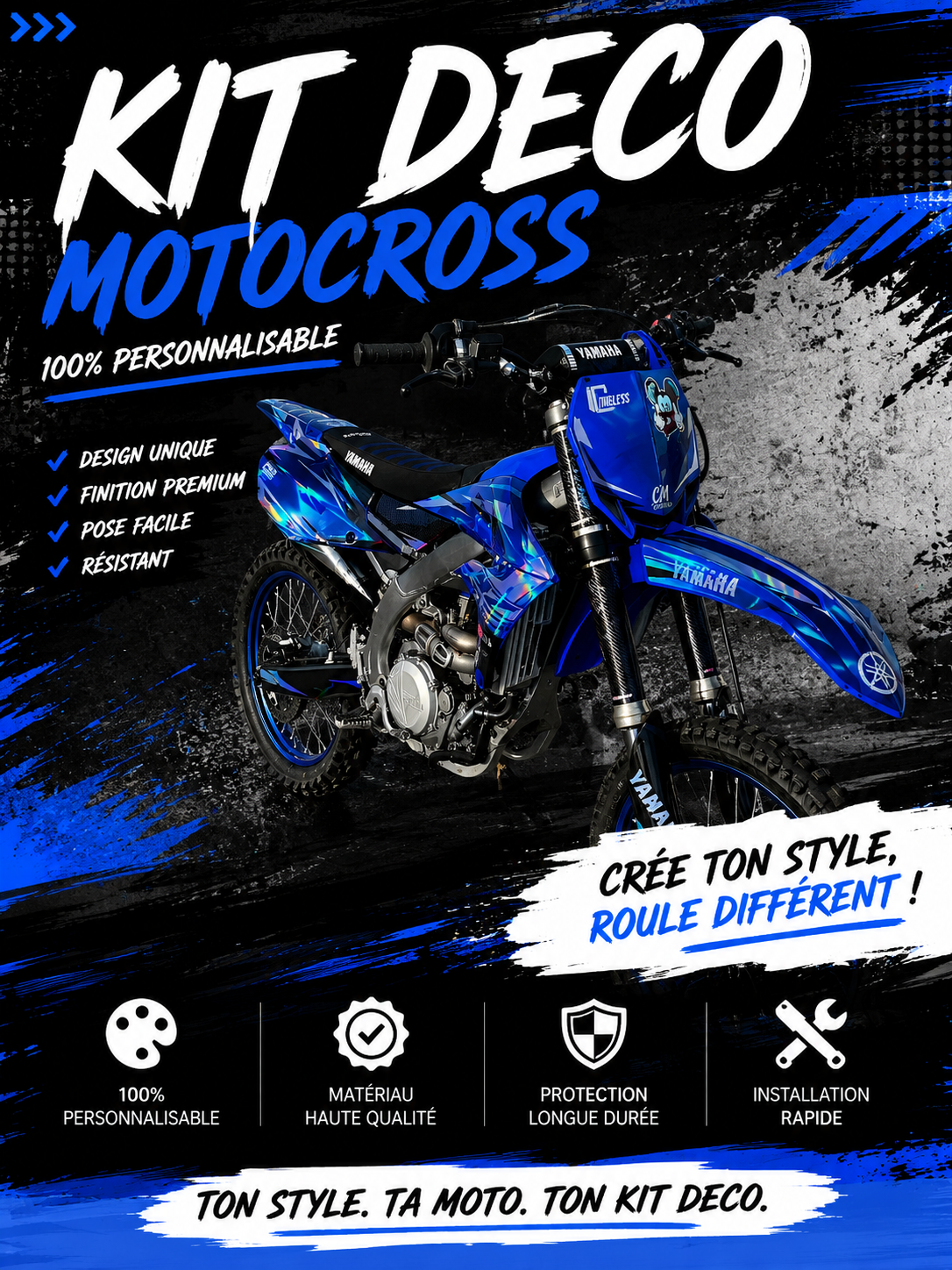 KIT DECO MOTOCROSS 100% Perso
