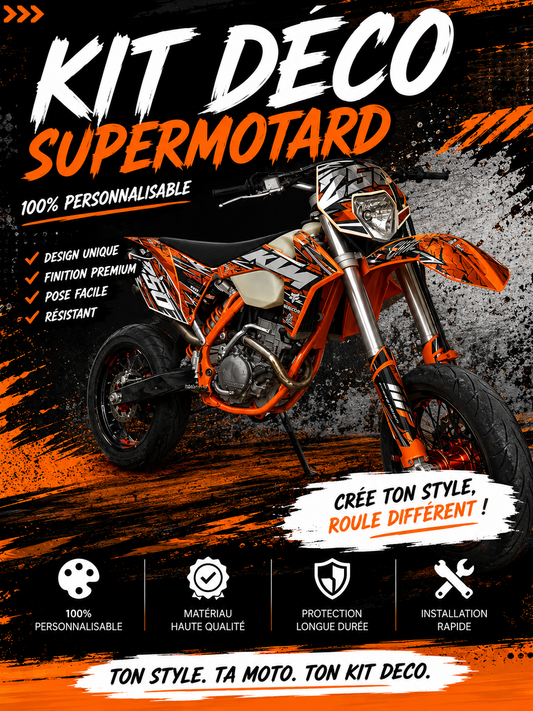 KIT DECO SUPERMOTARD 100% Perso